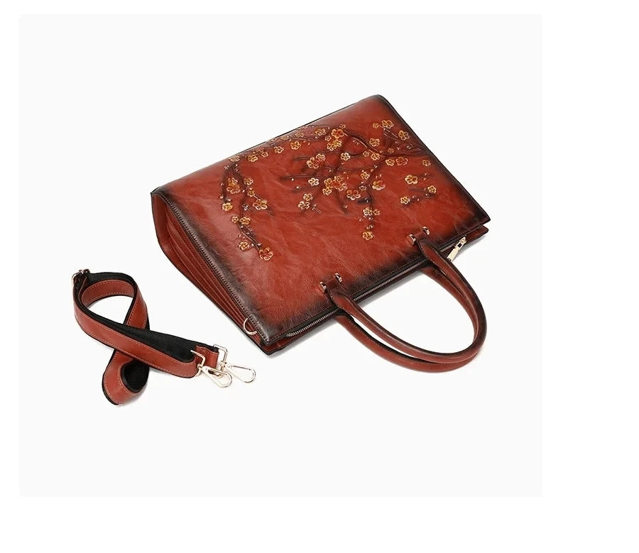 Sac Épaule Vintage Fleur