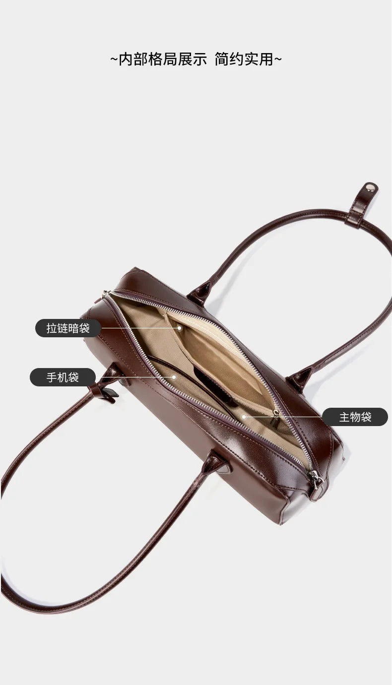 Sac Épaule Cuir Luxe